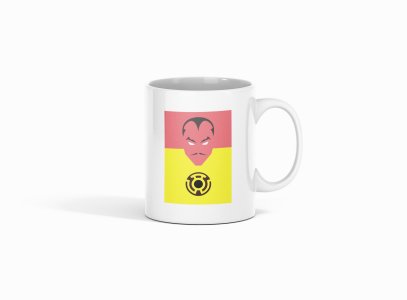 Sinestro - animation themed printed ceramic white coffee and tea mugs/ cups for animation lovers