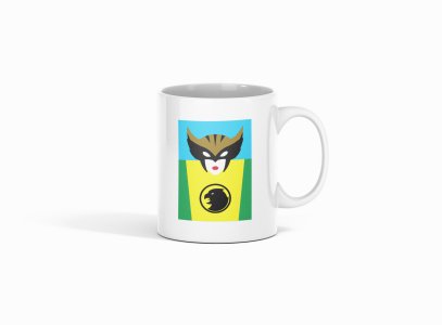 Hawkgirl - animation themed printed ceramic white coffee and tea mugs/ cups for animation lovers