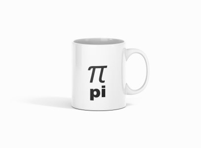 Pi- formula themed printed ceramic white coffee and tea mugs/ cups for maths lovers