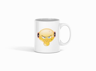 I Am Watching You Emoji- emoji printed ceramic white coffee and tea mugs/ cups for emoji lover people