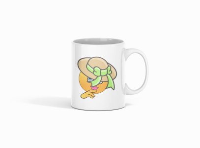 Shy Emoji- emoji printed ceramic white coffee and tea mugs/ cups for emoji lover people