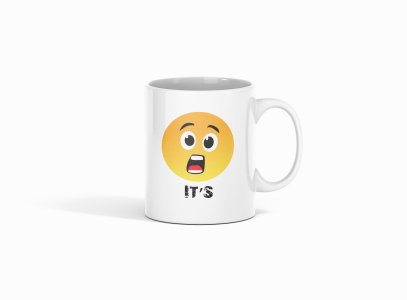 Strange Emoji- emoji printed ceramic white coffee and tea mugs/ cups for emoji lover people