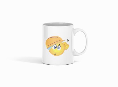 Engineer Emoji- emoji printed ceramic white coffee and tea mugs/ cups for emoji lover people
