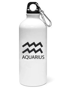 Aquarius - Zodiac Sign Printed Sipper Bottles For Astrology Lovers