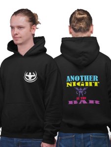 Another Night At The Bar printed artswear black hoodies for winter casual wear specially for Men