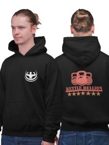 Kettle Bellion printed artswear black hoodies for winter casual wear specially for Men