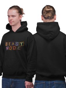 Beast Mode printed black hoodies for winter casual wear specially for Men