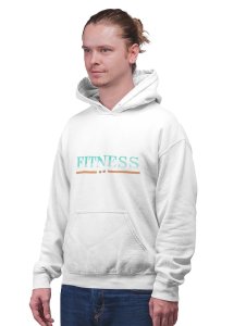 Fitness, (Blue and Brown)printed activewear white hoodies for winter casual wear specially for Men