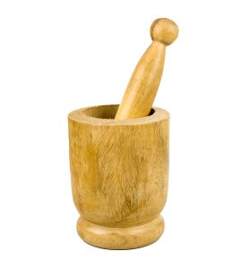 Black Pepper masher/mortar and pestle/okhal and moosal for kitchen (white)