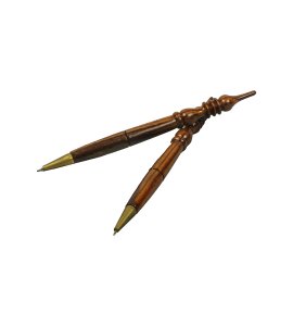 Wooden unique luxury ballpoint broaden long pen/ kalam for writing purposes (Set of 2)