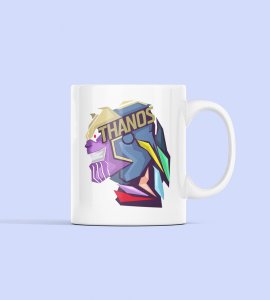 Thanos - animation themed printed ceramic white coffee and tea mugs/ cups for animation lovers