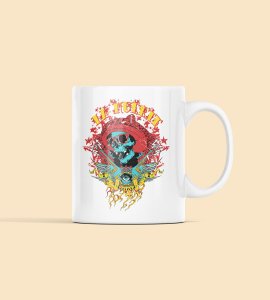 La Muerte, Blue skull - animation themed printed ceramic white coffee and tea mugs/ cups for animation lovers