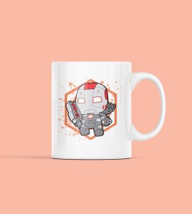 Tinyiron man - animation themed printed ceramic white coffee and tea mugs/ cups for animation lovers