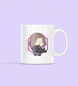Bucky - animation themed printed ceramic white coffee and tea mugs/ cups for animation lovers