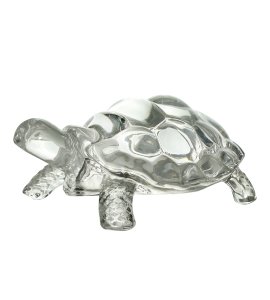 Small size Turtles (glass) / vastu tortoise showpiece /Feng Shui kachua for home and office decor
