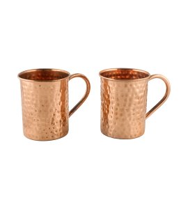 Copper mug (aset of 2) - home and decore beautiful Vibrant handmde object - usable - Gifting Items Ideal for All Occasions