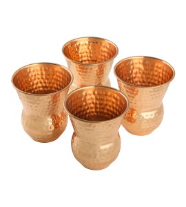 Muglai Matka hammered (set of four) - home and decore beautiful Vibrant handmde object - usable - Gifting Items Ideal for All Occasions
