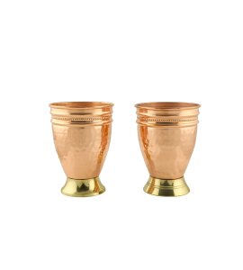 Handicrafted Hammered royal Copper glass - decoration purpose, home and decore beautiful handmde object.