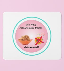 Green Diwali, Chakli Delight Mouse Pad - Celebrate with Care