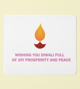 Diwali Wishes Mouse Pad - Full of Joy, Prosperity, and Peace