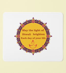 May the Light of Diwali Brighten Each Day of Your Life Mouse Pad