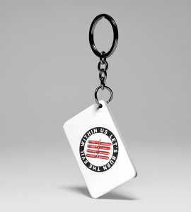 Burn the Evil Within Us Keychain - Inspire Positive Change(Pack Of 2)