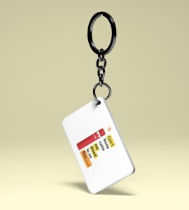 Diwali Cracker Frenzy Keychain - 'Can't Keep Calm, My Head is on Fire!(Pack Of 2)