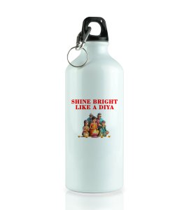 Shine Bright Like A Diya - Family Diwali Celebration sipper bottle