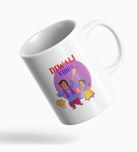Diwali Vibes Coffee Mug - Cherishing Father-Daughter Moments