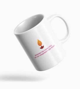 Diwali Wishes Coffee Mug - Full of Joy, Prosperity, and Peace