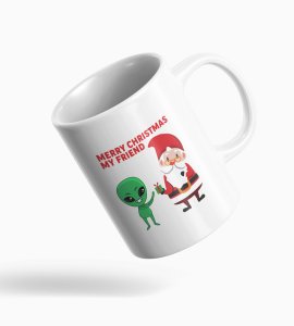 Christmas Across the Cosmos: Santa and Alien BFFs Coffe Mug for Boys Girls Kids Best Gift