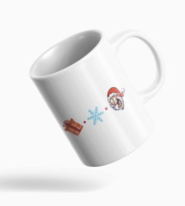 Gift Plus Snow Flakes is Santa Coffe Mug Ceramic Print Best Gift for Loved Once Friends Family Boys Girls