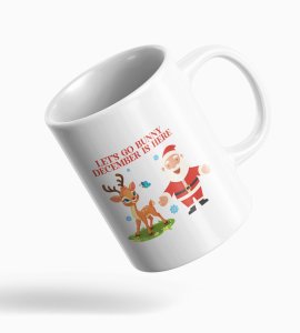 Cute Raindeer Design Coffe Mug Christmas Theme Best Gift for Kids Boys Adult