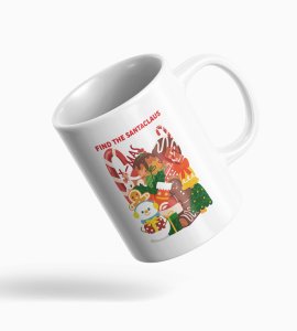 Find Santa Design Coffe Mug Trendy Design Best Surprise for Friends Kids