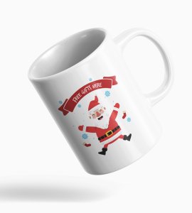 Santa Gift Coffe Mug Free Gift Here Theme Design Best Gifting Coffe Mug