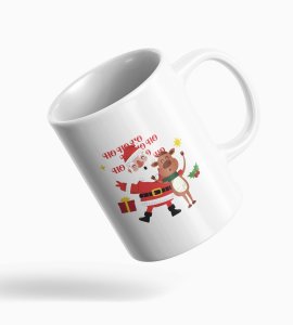 Santa & Raindeer Dosti Coffe Mug Best Gifting Option Gift for Boys Girls