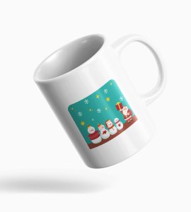 Snowman & Family With Santa Gift Coffe Mug Design for All