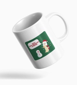 Santas List Gift Santa & Snowman Design On Coffe Mug Design