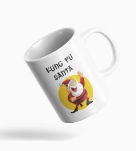 Kung Fu Santa Design On Coffe Mug Best Gift