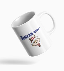 Raindeer Confused Where is Santa Christmas Theme Coffe Mug Best Gift for Christmas