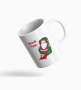 santa On Break !! Chill Vibes , Coffe Mug Design Print Best Gift for Boys Office Girls