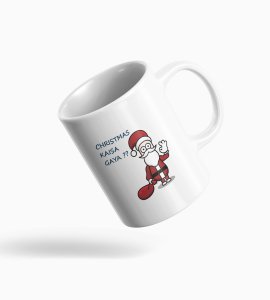 Coffe Mug Santa Christmas Kisa gaya  Festive Joy Ceramic Printed Coffee Mug - Best Christmas Gift for Boys, Girls, Office,