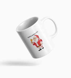 Jolly Jokes & Festive Sips: Our Christmas Coffee Mug Features a Hilarious Santa Message