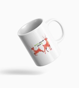 Reindeer Riddles: 'Santa Kahan Gaya Re?' Comical Coffee Mug Design! Best Gift for Boys Office Friends Girls Best Friend