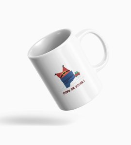 Santas Chimney Chuckles: Hilarious Coffee Mug Design ,Mircowave safe Coffe mug