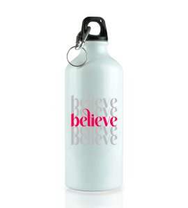 Believe In Yourself: Motivational Designer Sipper Bottle by (brand) Unique Gift For Secret Santa
