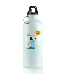 Angry Snowman: Unique Designer Sipper Bottle by (brand) Perfect Gift For Christmas Boys Girls