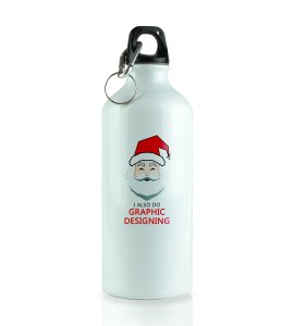 Graphic's Lover Santa: Best Designed Sipper Bottle by (brand) Perfect Gift For Secret Santa