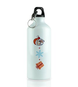 Gift + Winter = Santa: Unique Designed Sipper Bottle by (brand) Best Gift For Christmas Eve