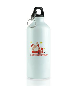 Vacational Santa: Humorously Designed Sipper Bottle by (Brand) Best Gift For Secret Santa